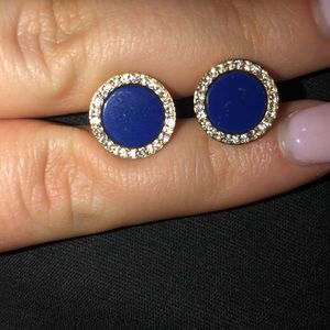 Blue and gold MK studs